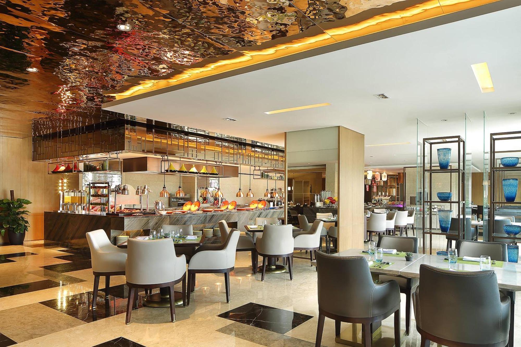 Sheraton Grand Hangzhou Binjiang Hotel Exterior foto