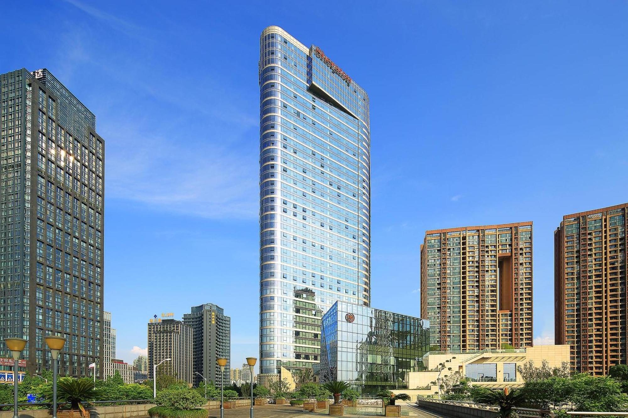 Sheraton Grand Hangzhou Binjiang Hotel Exterior foto