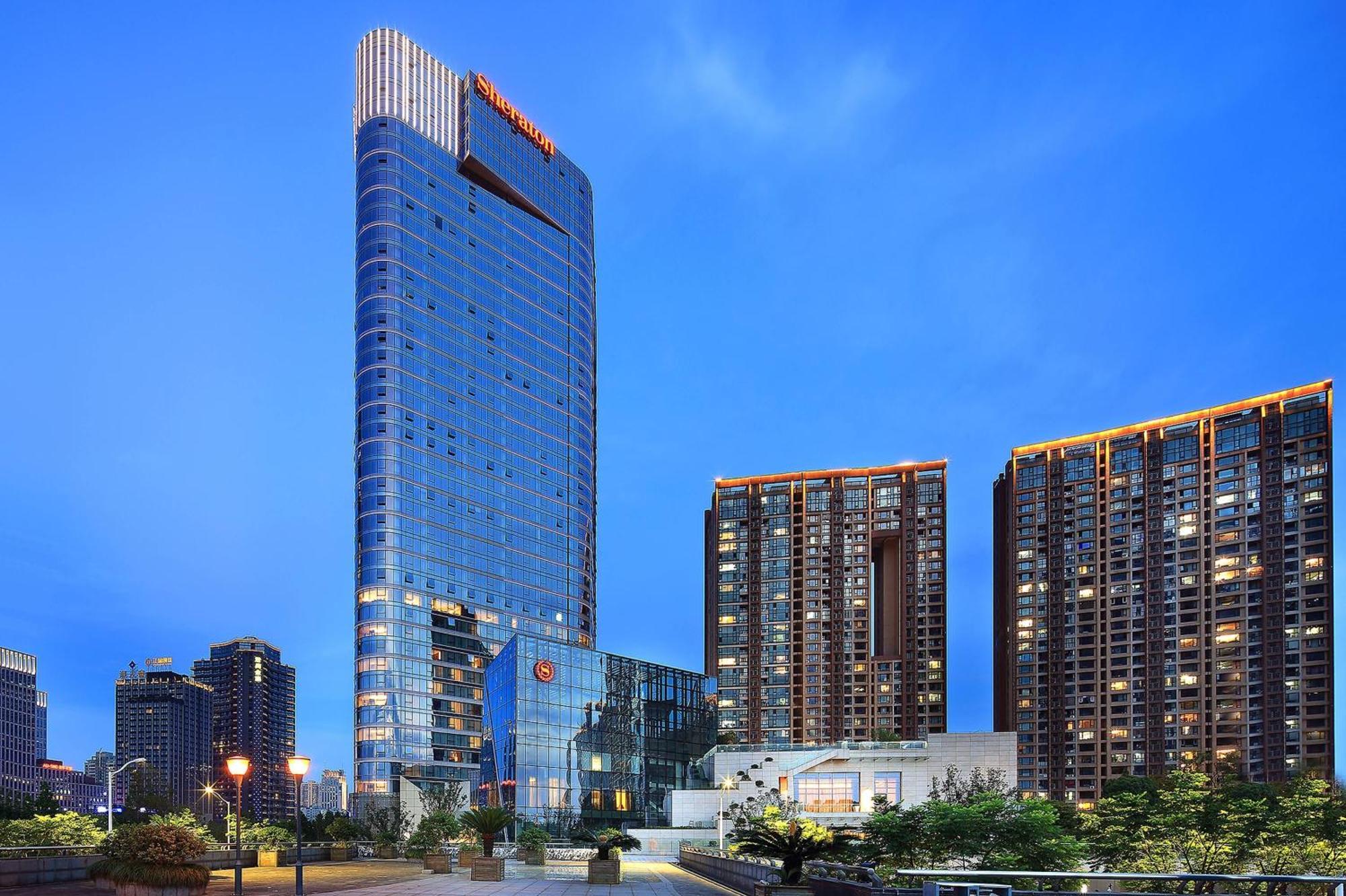 Sheraton Grand Hangzhou Binjiang Hotel Exterior foto