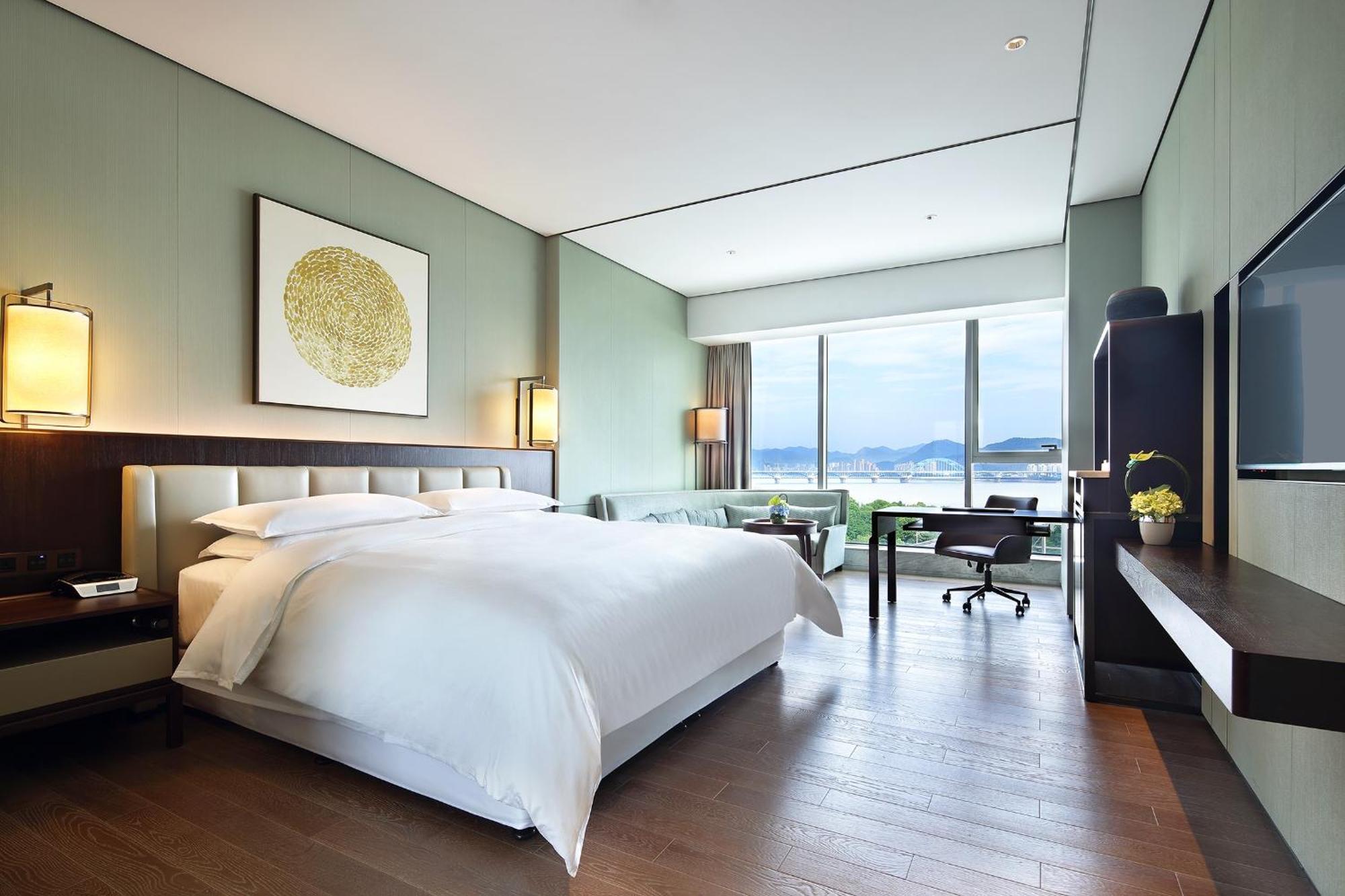 Sheraton Grand Hangzhou Binjiang Hotel Exterior foto