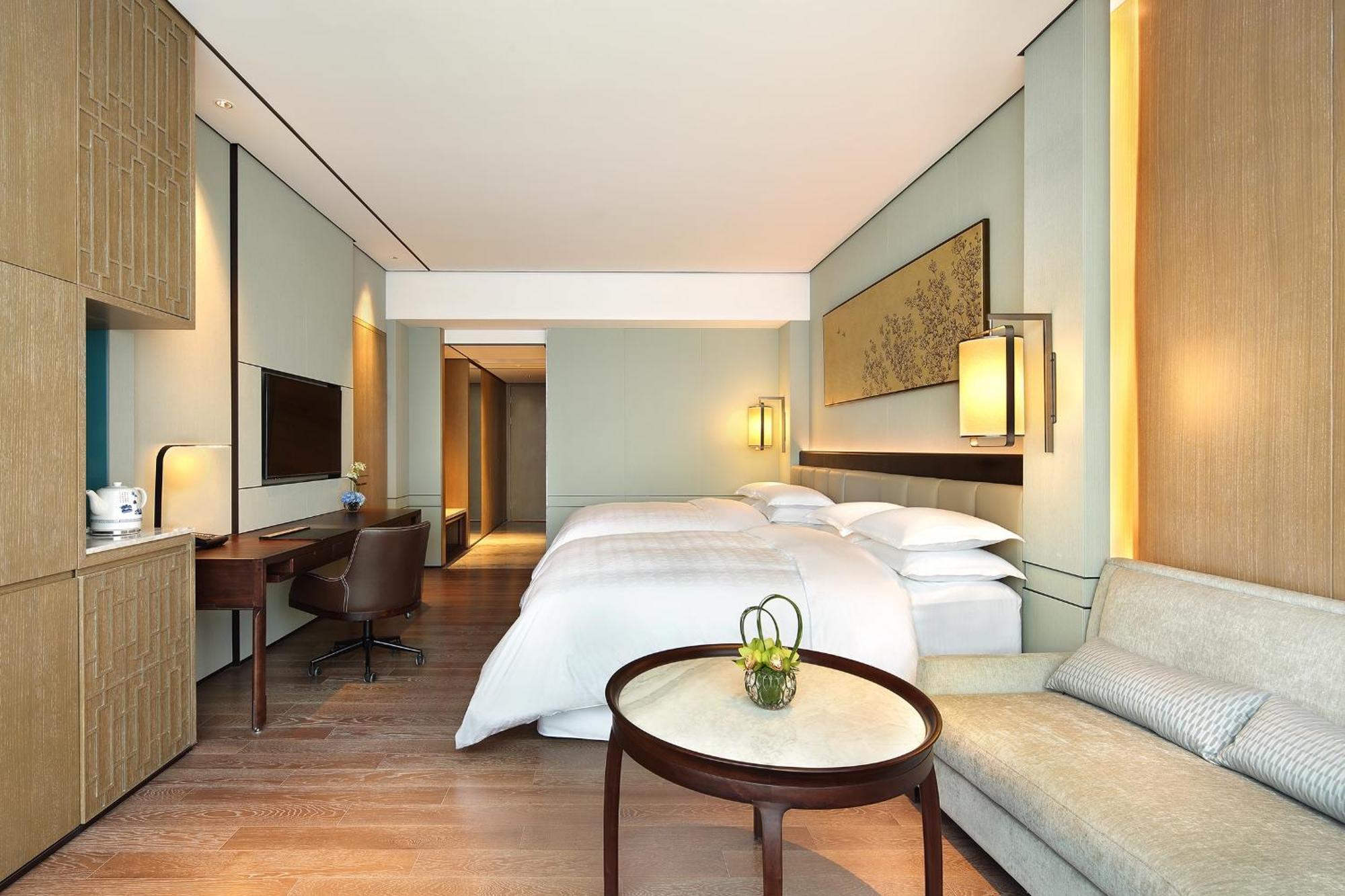 Sheraton Grand Hangzhou Binjiang Hotel Exterior foto
