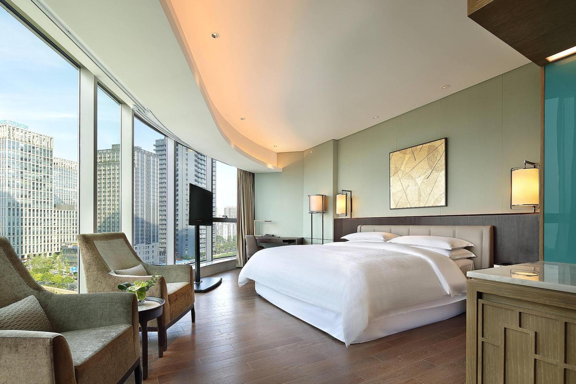 Sheraton Grand Hangzhou Binjiang Hotel Exterior foto